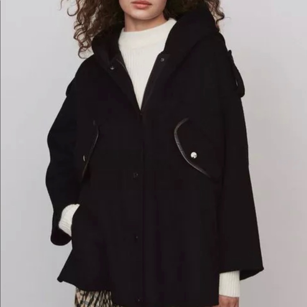 Maje Oversized Poncho style coat